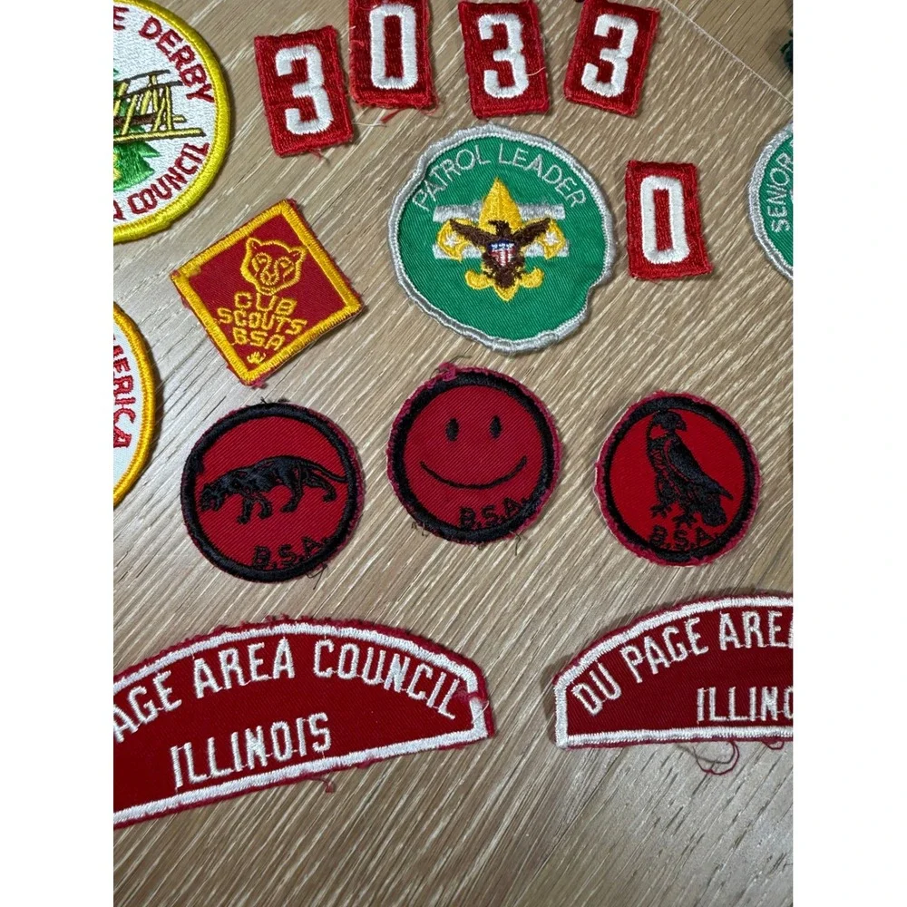 BSA Boy Scouts Philmont DuPage Area Council Patch Lot 1970s Vintage Multi Color - Picture 6 of 8